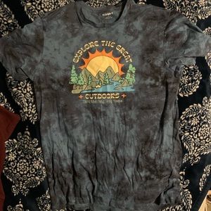 Blue Tie-Dye Explore The Great Outdoors T-shirt